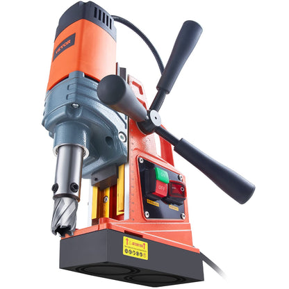 VEVOR Magnetic Drill, 1300W 1.57" Boring Diameter, 2922lbf/13000N 810 RPM Portable Electric Mag Drill Press with Variable Speed, Drilling Machine for