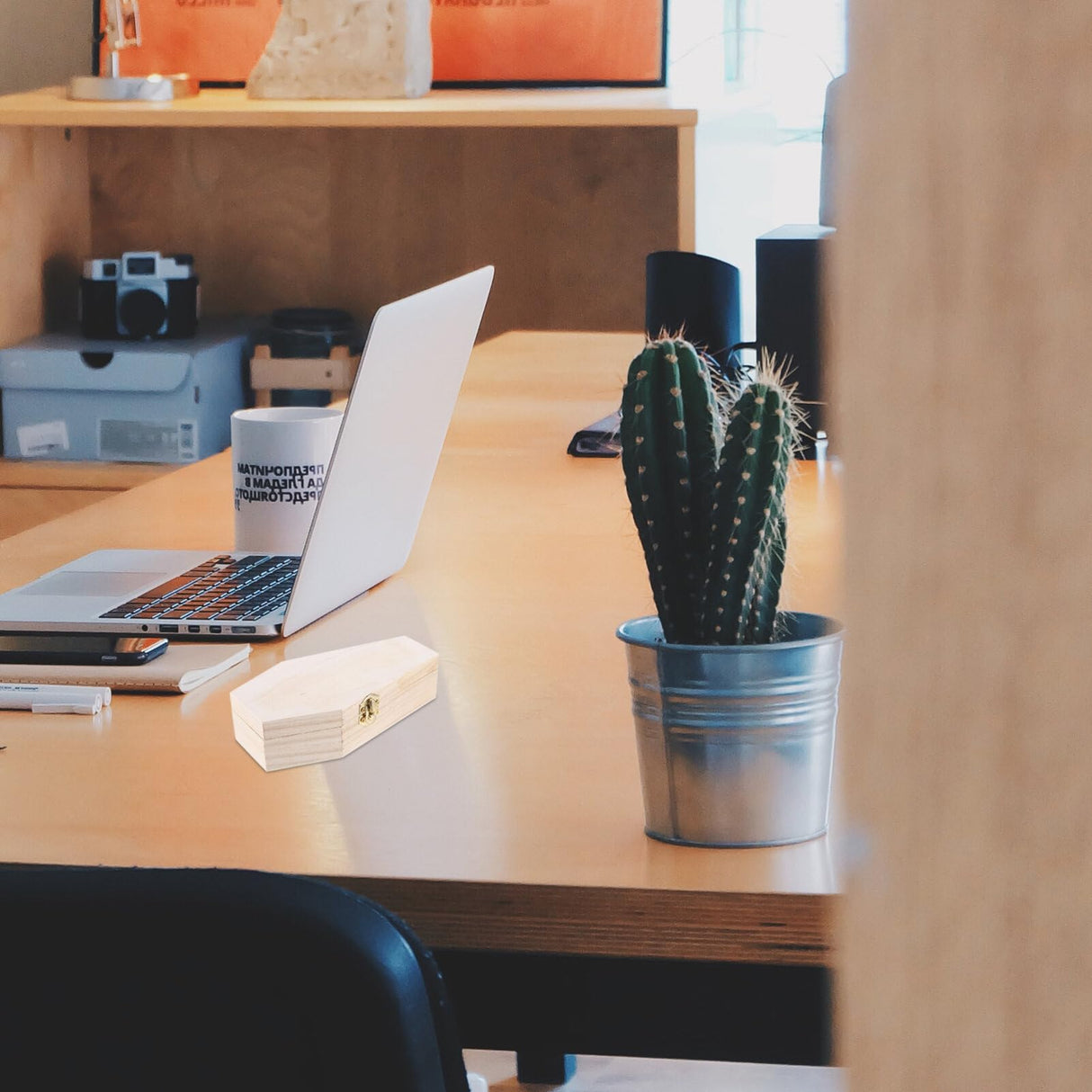 VOSAREA Dresser Decor Wooden Coffin Box Halloween Coffin Ring Box Wood Coffin Shaped Boxes Jewelry Trinket Box Ring Necklace Container Goth Party VOSAREA