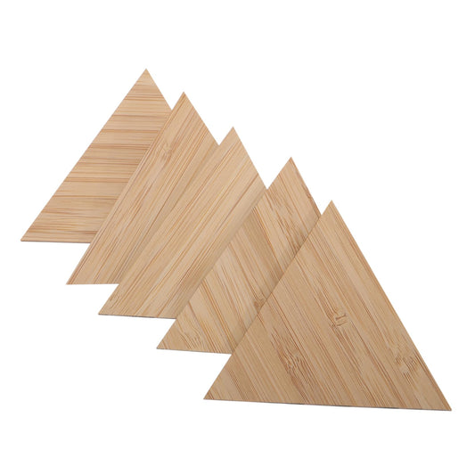 COHEALI 5pcs DIY Hand Painting Triangle Cutout Shapes Wooden Triangle Ornament Rustic Wood Slices Unfinished Wooden Slices Wood Tags Unfinished - WoodArtSupply