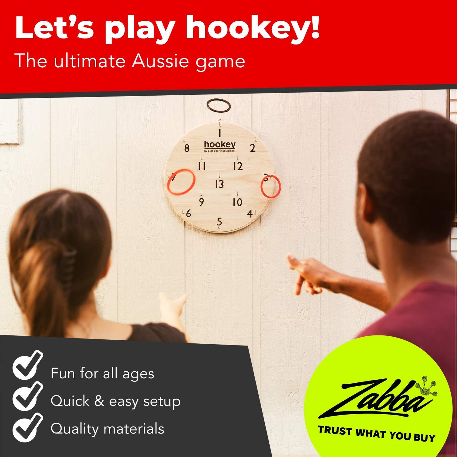 Elite Sportz Equipment Ring Toss Game - Games for Man Caves, Apartments, and Outdoor Fun - Gift for Adults and Kids - Indoor & Outdoor Games for Elite Sportz Equipment