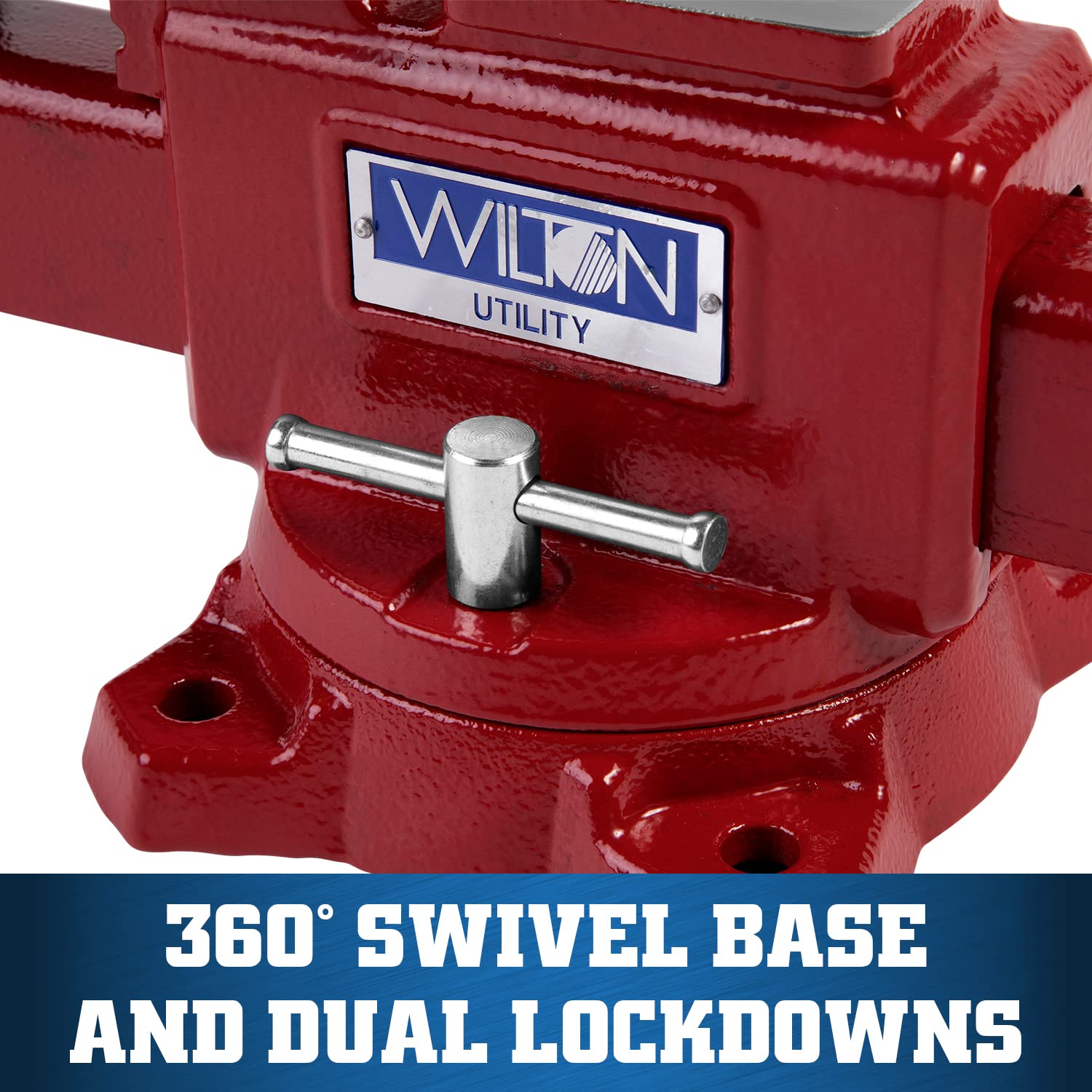 Wilton 675U Utility Bench Vise, 5-1/2" Jaw Width, 5" Jaw Opening (28819) - WoodArtSupply