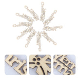 BESTOYARD 20pcs Merry Christmas Wooden Cutout Unfinished Wood Letter Piece Slice Embellishment for DIY Scrapbooking Xmas Sewing Crafts BESTOYARD