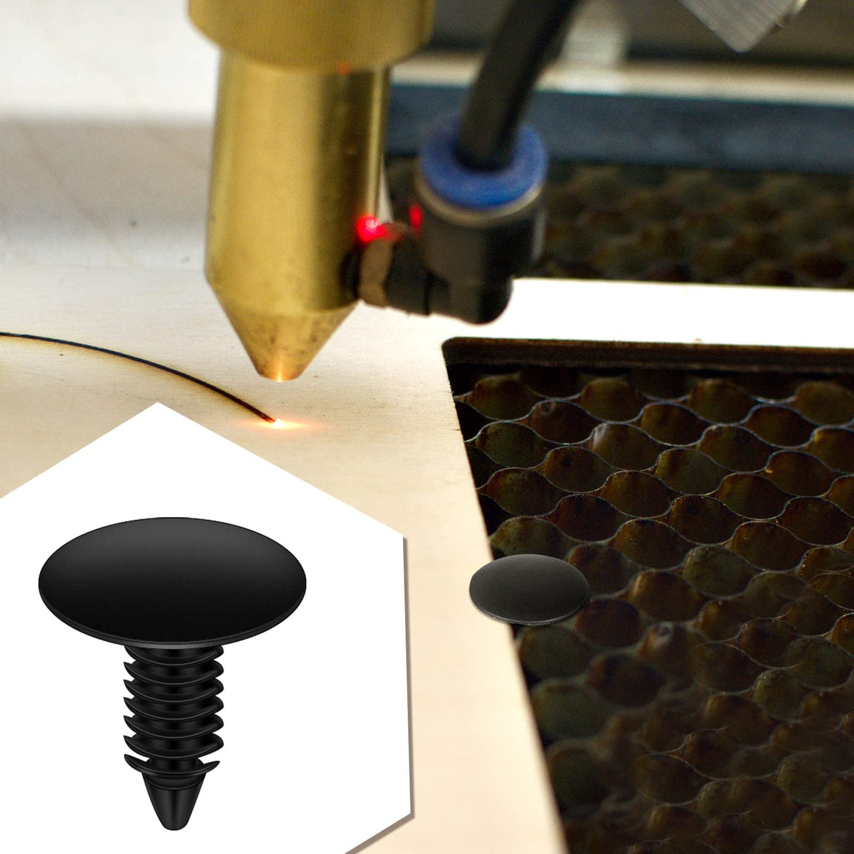 50 Pcs Honeycomb Pins Honeycomb Laser Bed Hold Down Pins Honeycomb Fixing Needle Laser Engraver Accessories Grid Working Table Laser Cutter and Queekay