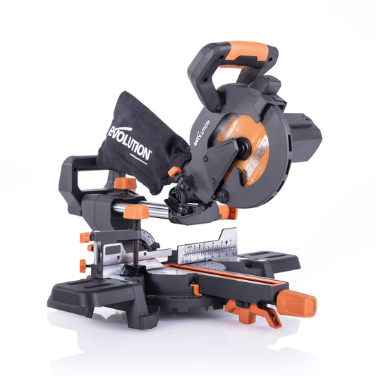 Evolution Power Tools R185SMS+ 7-1/4" Multi-Material Compound Sliding Miter Saw Plus - WoodArtSupply