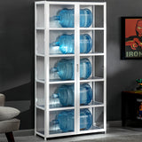 HDROGUV 5-Tier Acrylic Glass Curio Display Cabinet – Stylish Organiser for Books, Toys, and Collectibles HDROGUV