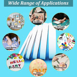 6 Rolls Double Sided Tape for Crafts, Multi-Size Double-Sided Adhesive Tape for Arts, Photography, Gift Box, Scrapbooking, Card Making, Paper Backing SmaringWing