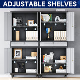 Yizosh Metal Garage Storage Cabinet with Locking Doors and Adjustable Shelves, Rolling Tool Storage Cabinet with 4 Wheels and 1 Drawer - 73" Steel Yizosh