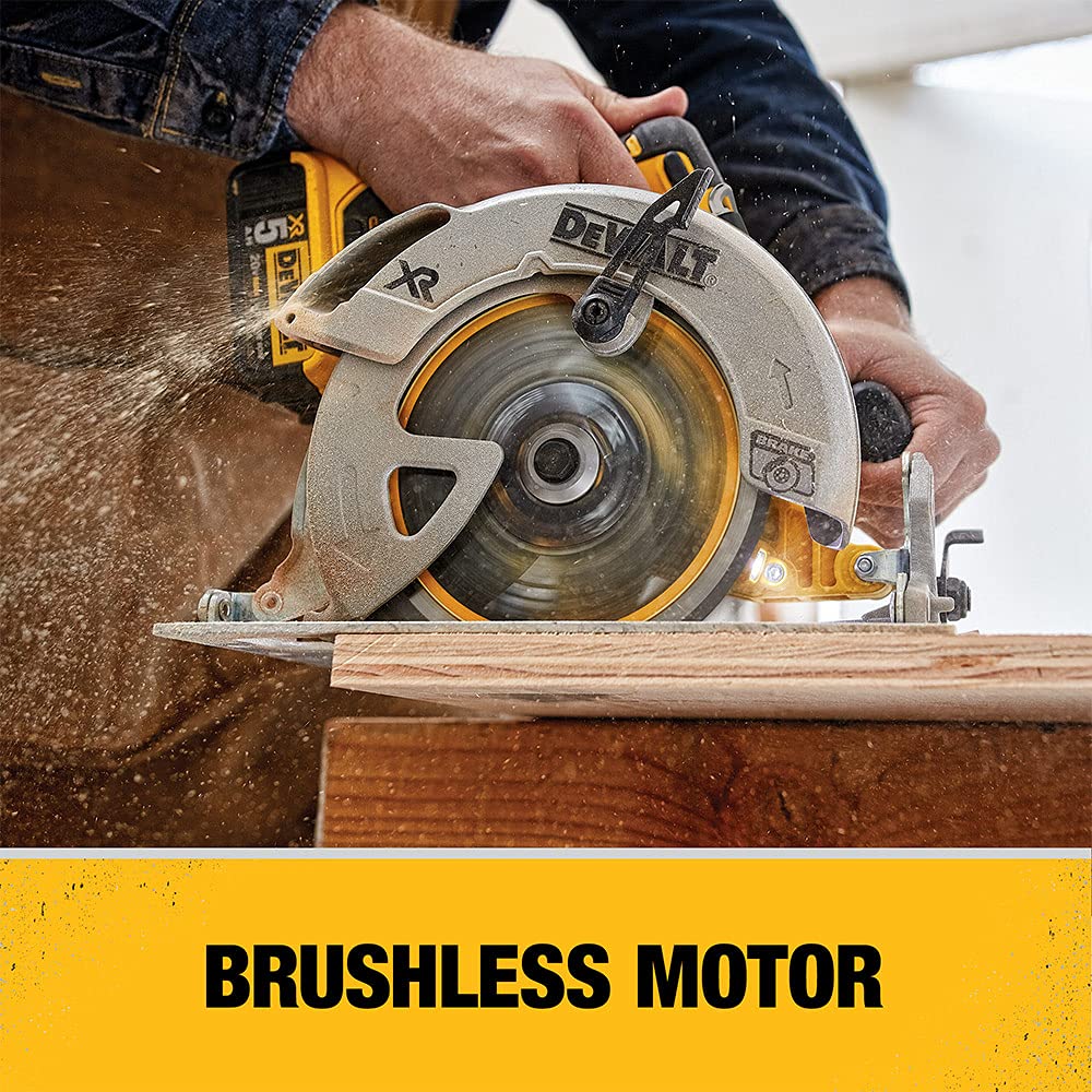 DEWALT 20V MAX 7-1/4-Inch Circular Saw with Brake, Tool Only, Cordless (DCS570B) - WoodArtSupply