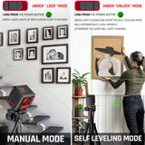 Motovera Laser Level, 100 feet Self Leveling Laser Level, Green Cross Line Self leveling, 4 Brightness Adjustment, Manual Self leveling and Pulse Motovera