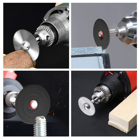 Kuenuilr Cutting Wheel Set Compatible with Plastic 36pcs for Rotary Tool, HSS Circular Saw Blades 6pcs, Resin Cutting Discs 20pcs, 545 Diamond Kuenuilr