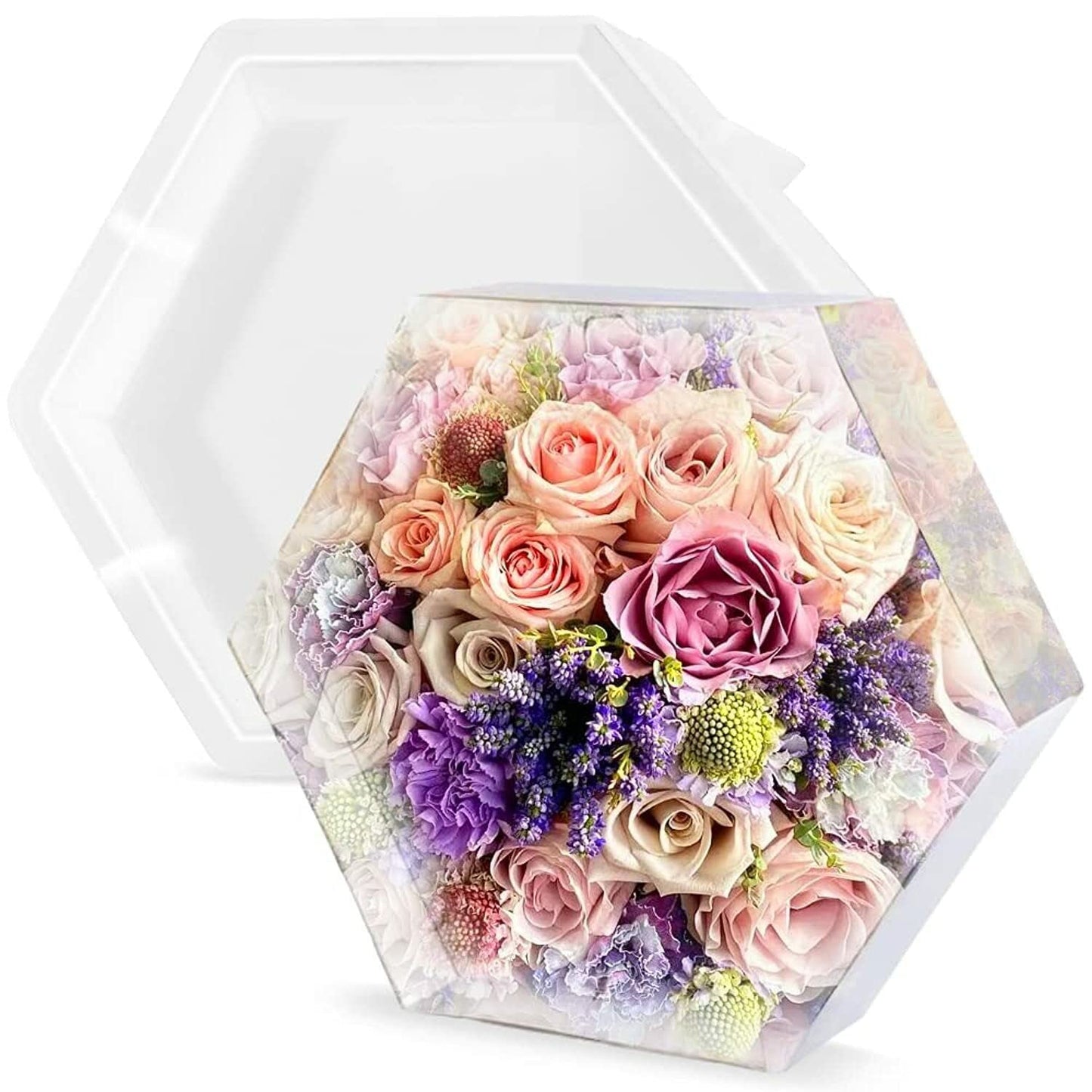 10" Hexagon Molds for Resin (10 Inch),Deep Epoxy Resin Molds for Flowers Preservation,Resin Art, Casting Resin,Resin Epoxy,DIY Wedding,Valentine,Anniversary