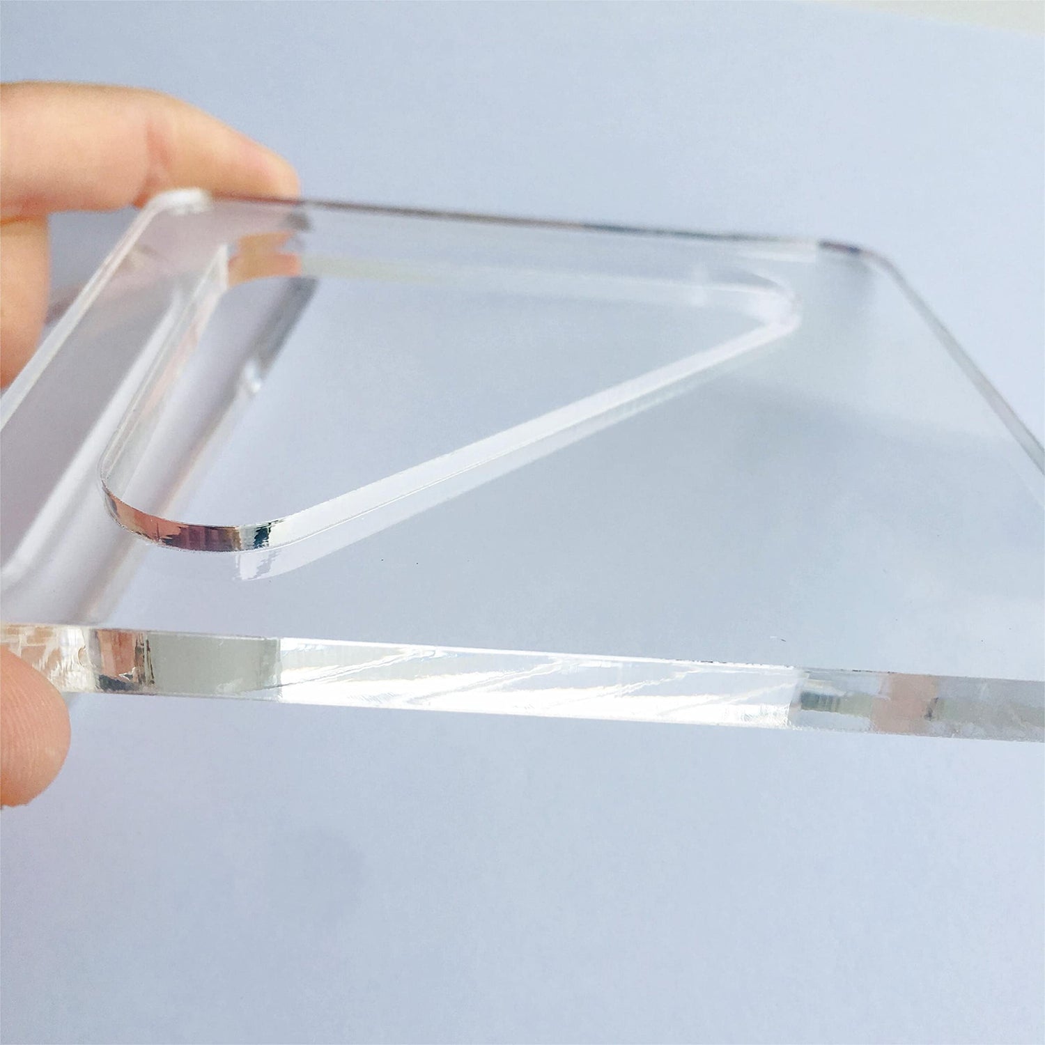 Triangle Cutting Board and Charcuterie Board Handle Template, Laser Cut Acrylic Router Template, Woodworking Router Template (2'') Phocaea