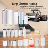 AKEYDIY Tumbler Heat Press 30oz 20oz 16oz Sublimation Tumblers Press Straight Skinny Tumbler Cup Press Glass Jar Cans,Tumbler Mug Heat Press Machine AKEYDIY