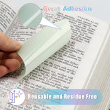 Transparent Sticky Notes, 2000 Sheets Clear Sticky Notes Pads with Pen, Waterproof Self-Stick Translucent Sticky Notes Tabs for Annotation Books, VigorFun