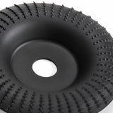 Hedume Set of 5 Angle Grinder Wood Carving Disc for 4" or 4 1/2" Attachments with 5/8 inch Arbor, Stump Tool Grinding Wheel Shaping, Wood Shaping Hedume