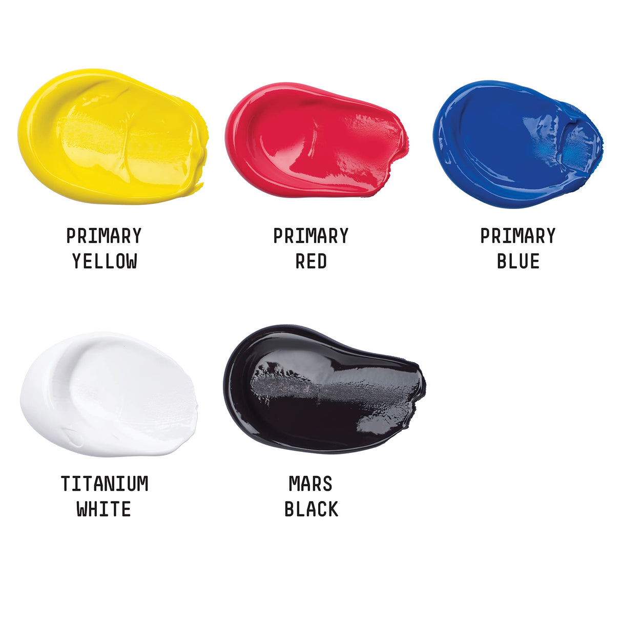 Liquitex BASICS Acrylic Paint Set, 4 x 75ml (2.4-oz), 1 x 118ml (4-oz) Essentials Paint Set Liquitex