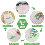 CAREGY Heat Transfer Vinyl for T-Shirts 12in.x10in. 36 Sheets-Iron On Vinyl HTV Bundle CAREGY