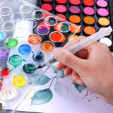 Watercolor Paint Set, 48 Color Watercolor with 10 PCS Nylon Brushes,6 PCS Refillable Water Brush Pen, 10 Page Pad(A4) and 2 PCS Art Sponges for AROIC