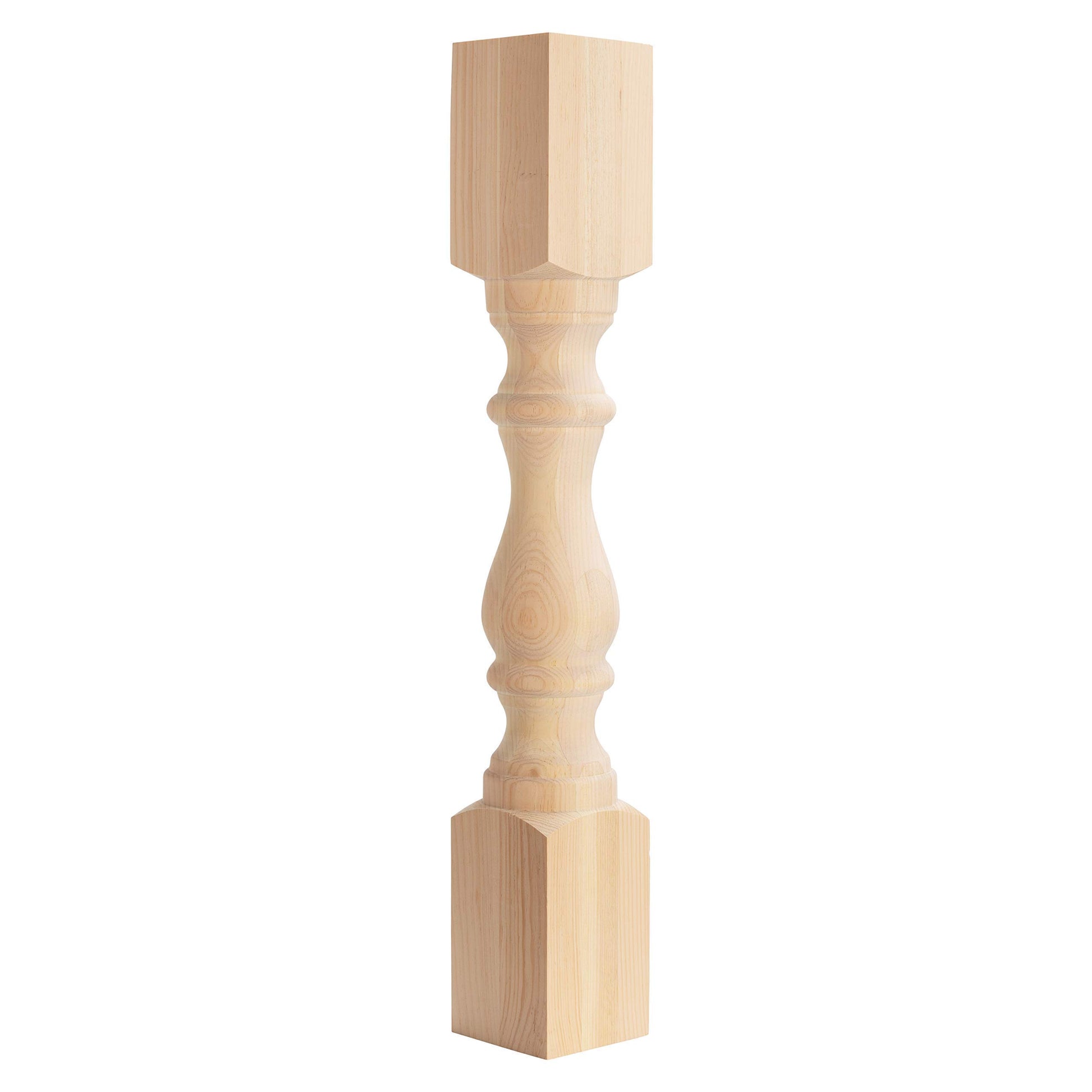 CAROLINA LEG CO. Chunky Monastery Pine Island Leg - Unfinished - Single Leg - Handcrafted in the USA - Dimensions: 5" x 34.5" - WoodArtSupply