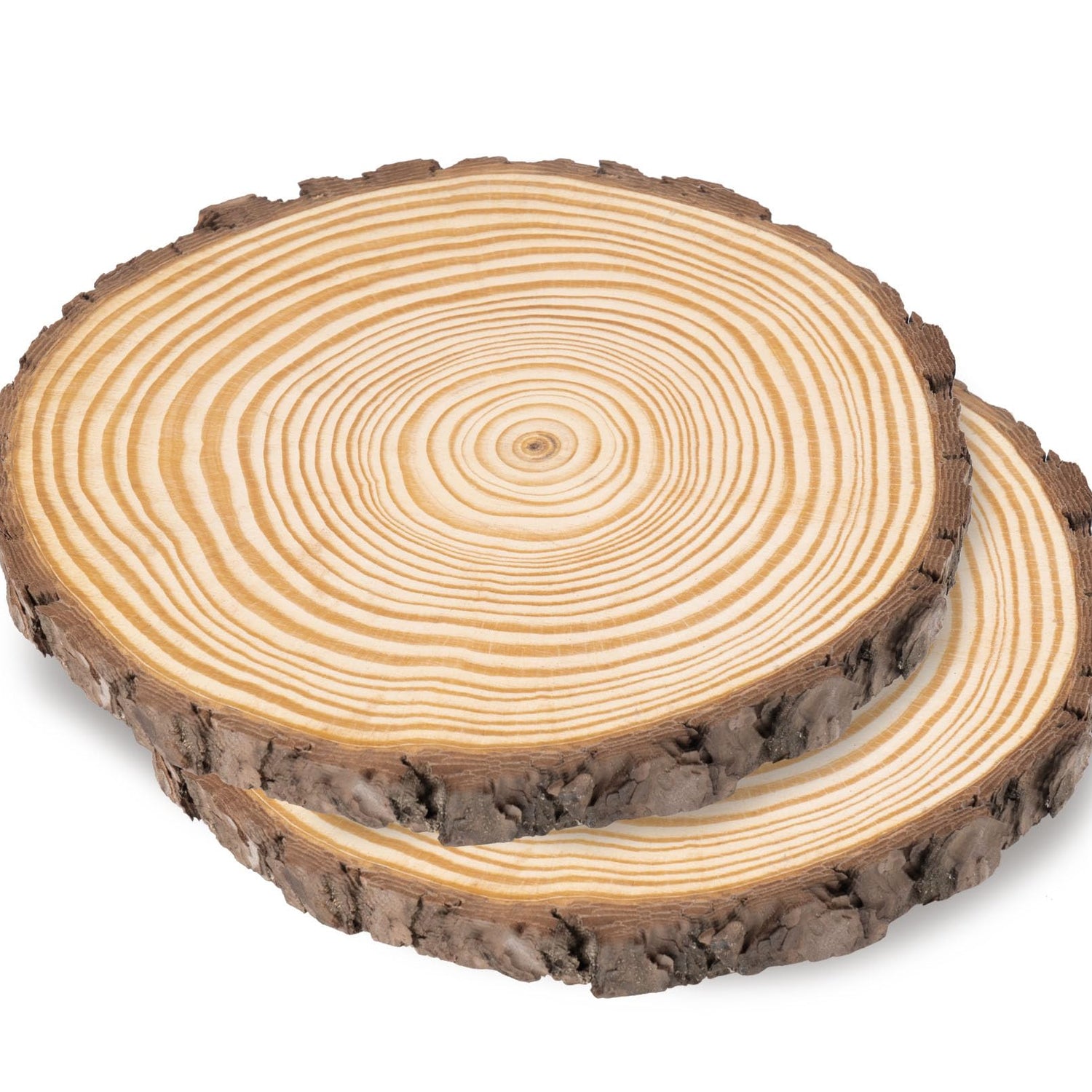 Lemonfilter Natural Wood Slices Craft Wood Kit Wooden Circles Unfinished Log Wooden Rounds for Arts Crafts Wedding Christmas DIY Projects (20-22CM) Lemonfilter