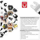 Bionso 35 PCS Oscillating Saw Blades, Premium Multitool Kit for Wood Metal Plastics, Tool Blades Fit Dewalt Worx Rockwell Wen Milwaukee Makita Ryobi Bionso