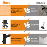 Betterhood 48" Heavy-Duty Adjustable Workbench for Garage, Rubber Wood Shop Table W/Rubber Pads, Hardwood Workstation Weight Capacity Over 2000 Lbs Betterhood