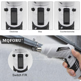 MQFORU Cordless Screwdriver，3.6V Rechargeable Electric Screwdriver Kit, 47 in 1 Portable Cordless Drills, Dual Position Handle with USB Cable LED MQFORU