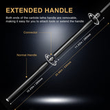 Lathe Tools, Wood Lathe Tools with Removable Handle, 【Latest Upgraded】Turning Tool with Adjustable Connector including Swan Neck Hollower, Rougher, Feotvo