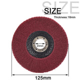 SI FANG 10Pcs 5 x 7/8 Inch Nylon Fiber Flap Polishing Wheel Disc, Scouring Pad Buffing Wheel for Angle Grinder, Sanding Pads for Grinding, Mirror SI FANG