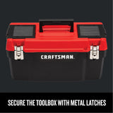 CRAFTSMAN Tool Box, Lockable 20-inch with Removable Tray and Small Parts Storage (CMST20901) Craftsman