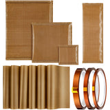 13 Pieces Heat Press Pillow Bundle Tools Kit, Include 4 Heat Pressing Transfer Pillow Mat, 6 Heat Transfer Sheet and 3 Heat Resistant Tape for Screen Zonon