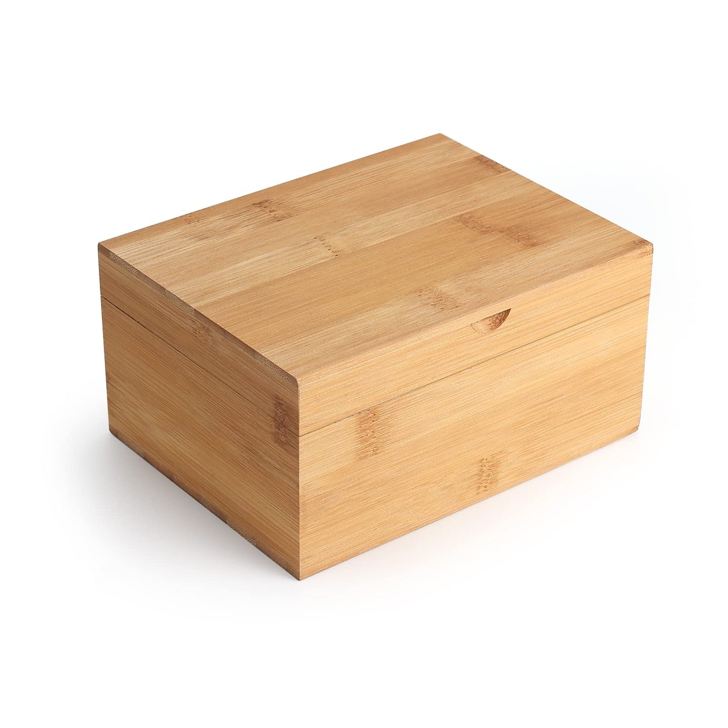 Woiworco Small Bamboo Wooden Box with Hinged Lid, 6.7 x 5.1 x 3.1 inch Natural Wooden Boxes Box for Crafts Art and DIY Hobbies, Decorative Box and - WoodArtSupply