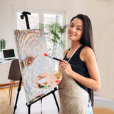 RRFTOK Artist Easel Stand, Adjustable Easel for Painting Canvases Height from 17 to 66 Inch,Carry Bag for Table-Top/Floor Drawing and Didplaying RRFTOK