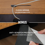 Under Desk Drawer For Desk, Standing Desk Drawer Attachment Under Desk Drawer Slide Out, Carbon Steel Office Drawers Under Desk Pull Out Undermount COREMINDED