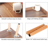 LUCKNOCK Nightstand, Mid-Century Modern Bedside Tables with Storage Shelf, Minimalist and Practical End Side Table, Fashion Bedroom Furniture, LUCKNOCK