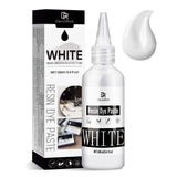White Epoxy Resin Pigment Paste - 3.4 fl.oz / 100ml High Concentrated White Resin Dye Paste for Resin Ocean Waves, Cells, Lacing, UV Resin - Opaque DecorRom