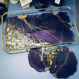 ResinWorld 2 Pack Large Silicone Molds Epoxy Resin Geode Tray Mold DIY for Making Resin Tray ResinWorld