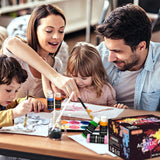 Shuttle Art Acrylic Painting Bundle, Set for 36 Colors Acrylic Paint in Bottles (60ml/2oz) + 36 Multi Pack Painting Canvas Panels Shuttle Art