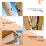 Domi 10' x 13' Outdoor Retractable Pergola, Gazebo Modern Grape Trellis Pergola with Sun Shade Canopy, Patio Aluminum Shelter for Garden Porch Beach domi outdoor living