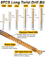 Rocaris 32 Pack Woodworking Chamfer Drilling Tools, Including Countersink Drill Bits, L-Wrench, Wood Plug Cutter, Step Bit, Center Punch, Cutting Rocaris