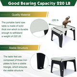 DITKOK Band Saw Stand Portable Table for Milwaukee Band Saw, Powder Coated (SAW NOT INCLUDED) DITKOK