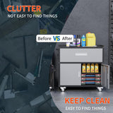 Washsemba Garage Metal Storage Cabinet for Garage with Adjustable Shelves Wheels, Rolling Tool Chest, Assembly Required, Warehouse, Basement, Tool Washsemba