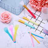 12 Pieces Resin Brush Silicone Stir Sticks Kit, Silicone Epoxy Brush Silicone Stirring Tool Applicator Mixing Spoon Silicone Scraper DIY Crafts Tool Patelai