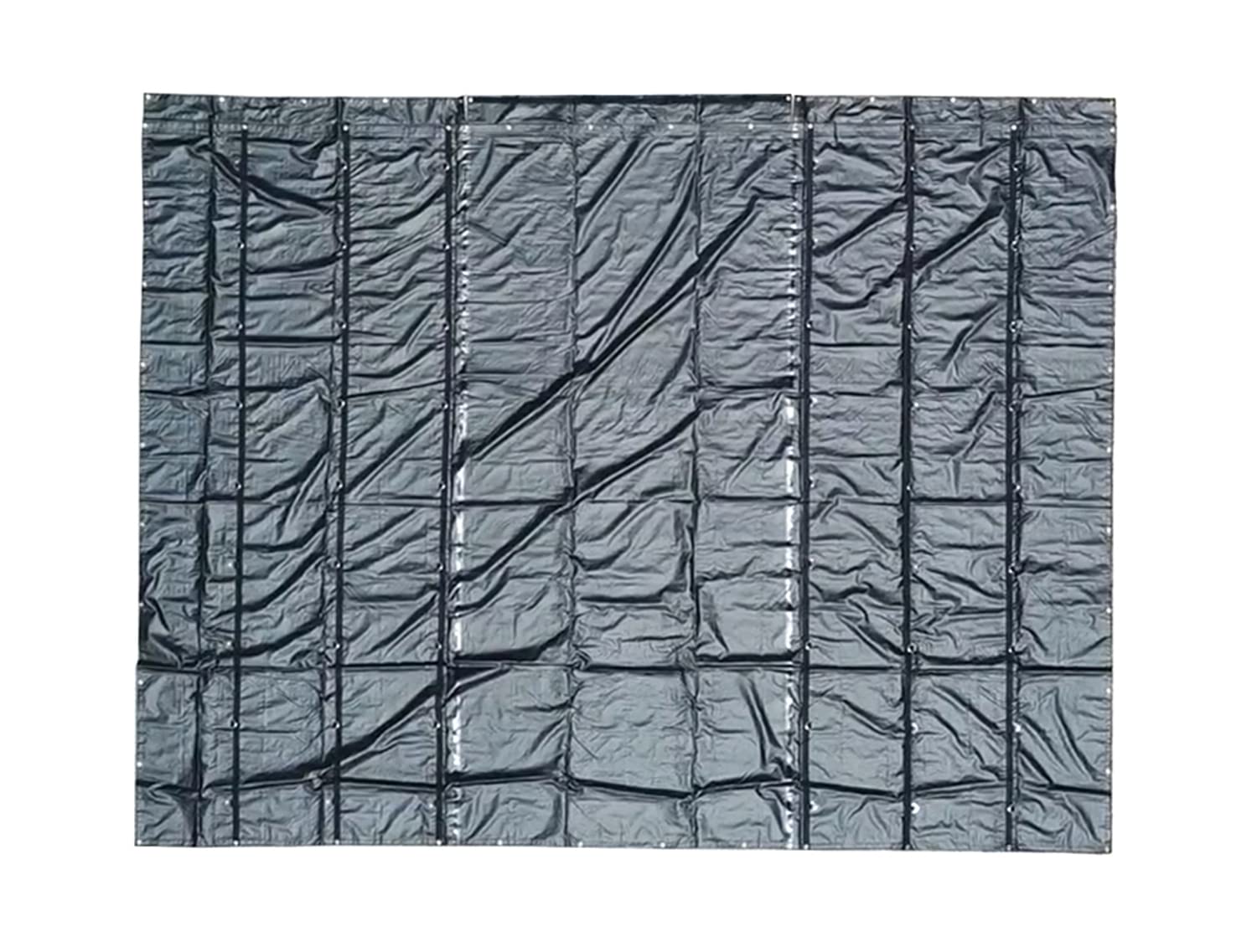 Mytee Products 12'x20' Heavy Duty Smoke Tarp for Flatbed Truck - 18 Ounce Vinyl - Load Covering Tarp Protects Your Cargo from Exhaust Smoke & Dirt - Mytee Products