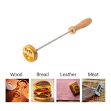 Personalised Deironply Wood Branding Iron - Custom Brass Stamp with Handle for Unique Crafting Deironply