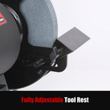 BUCKTOOL 1.5 HP 10 Inch Low Speed Bench Grinder, 1750 RPM Table Grinder with 13A Motor, High Precision Wobble-free Wheel Grinder, TDS-250 Bucktool