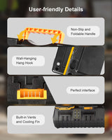 Lenoya DCB104 Battery Charger Replacement for Dewalt 12V/20V Max Battery Charger Station DCB104(Black) Lenoya