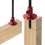 Wheel Marking Gauge, European Style Aluminum Alloy Scriber Woodworking Mortise Parallel Scribing Tool with Knurled Knob, Metric and Inch Scales Fafeicy