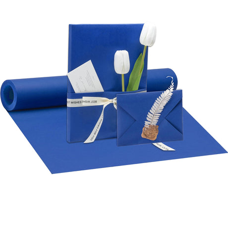 Kraft Arts Paper Roll - 17.5 inches by 49.2 Feet (15m) Paper for DIY Crafts Drawing Gift Wrapping Wall Art (Navy Blue) PAP01NB PENPRIS