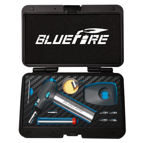 BLUEFIRE HT-908K Butane Soldering Iron Kit Portable Butane Torches Multi-Function Mini Torch for Wood BlueFire